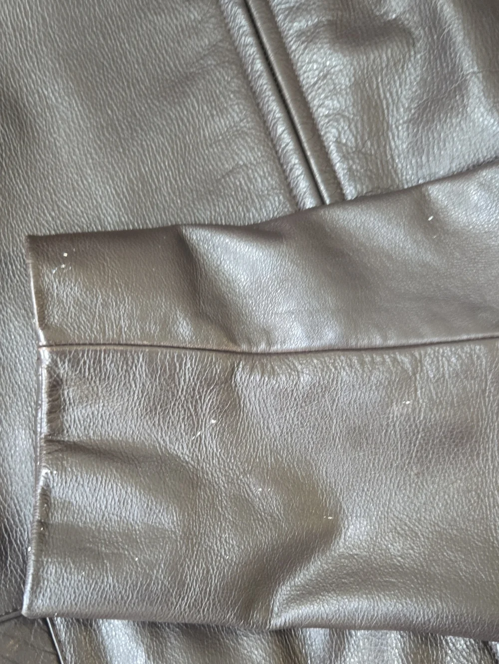 Banana Republic Men's Dark Brown Leather Bomber Jacket